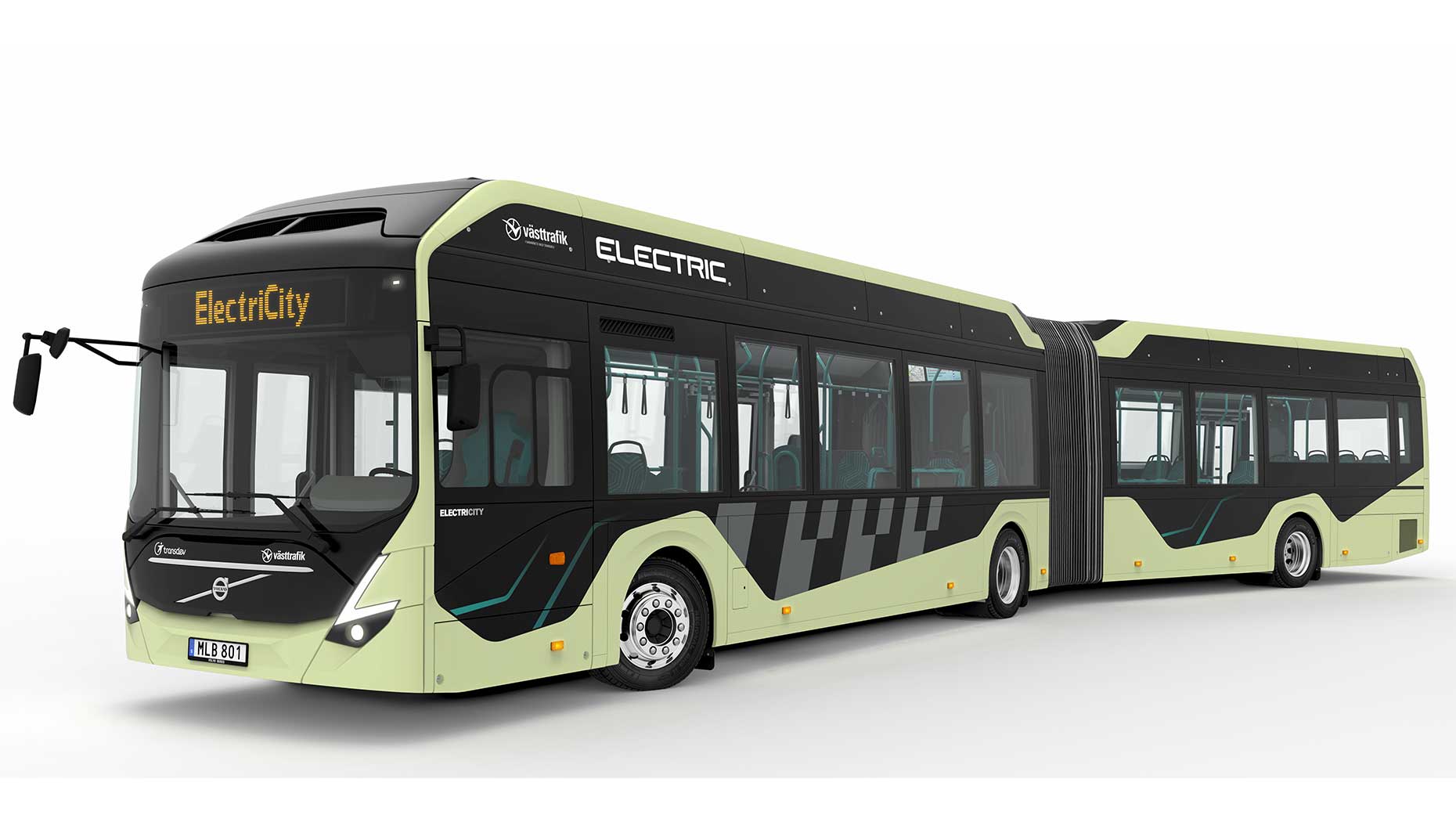 Electric articulated buses being tested in Gothenburg Volvo Bus