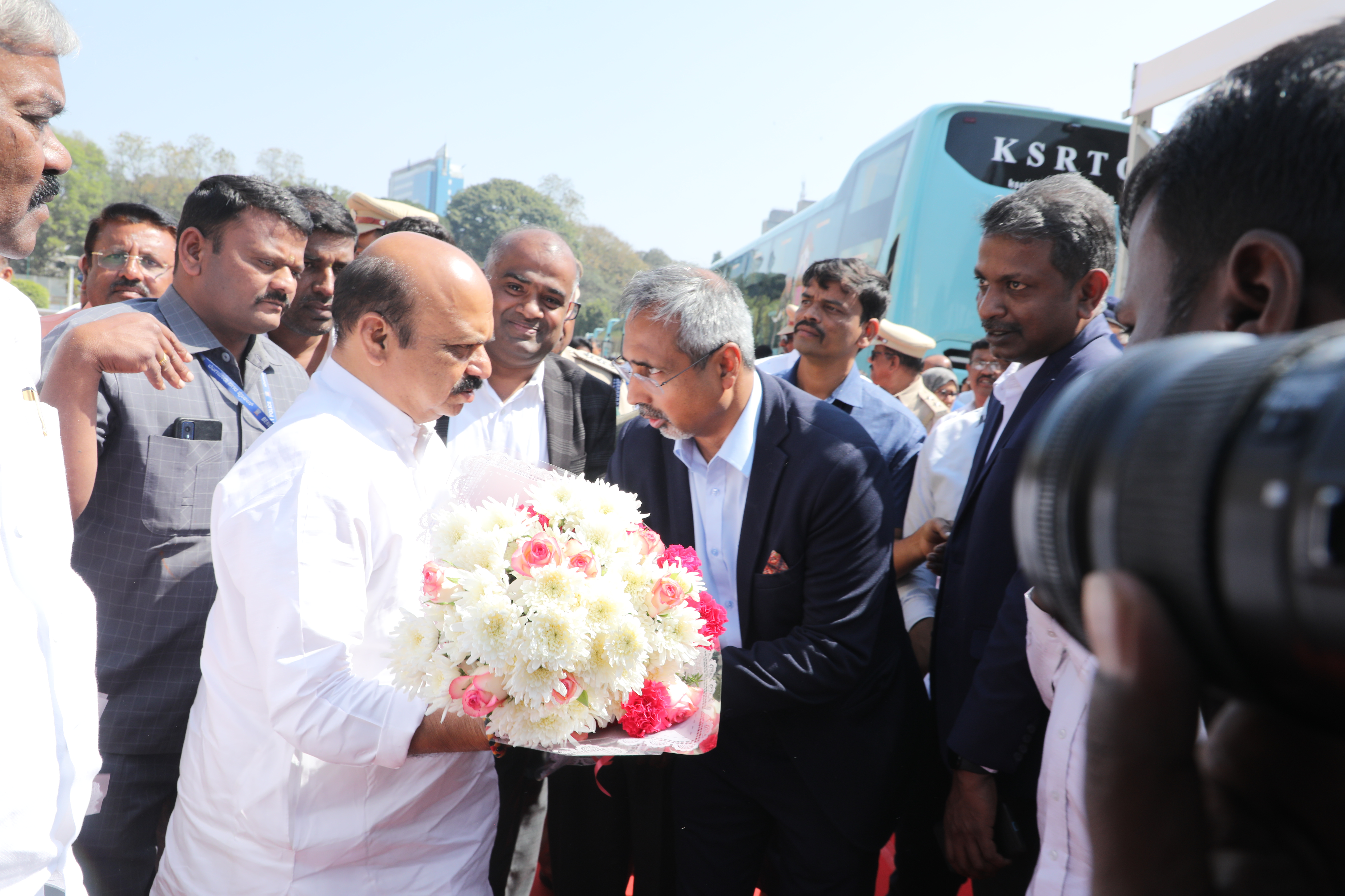 All new Volvo 9600 Multi-axle Sleeper Coaches inaugurated by Honorable ...