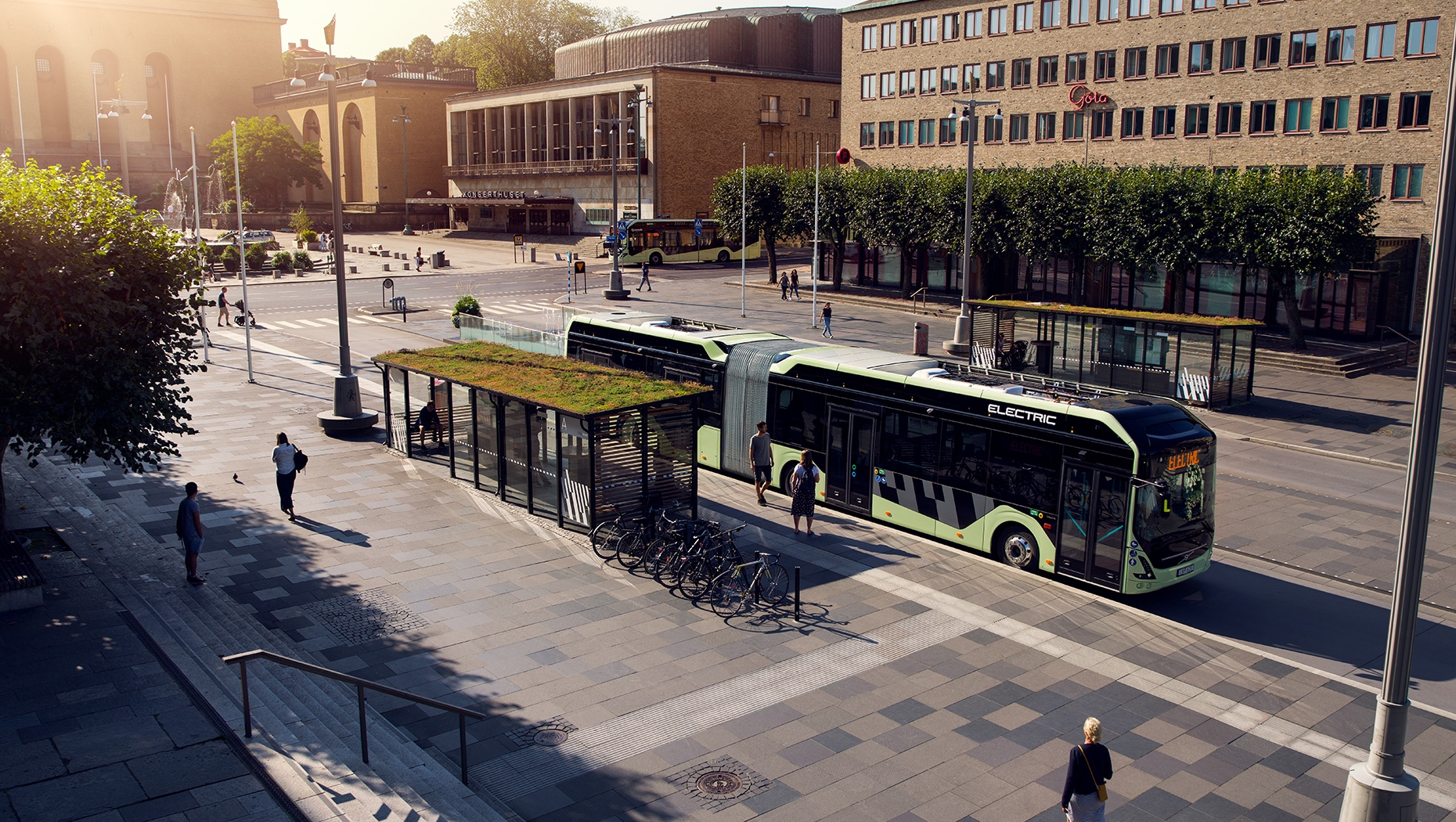 Volvo 7900 deals electric bus range