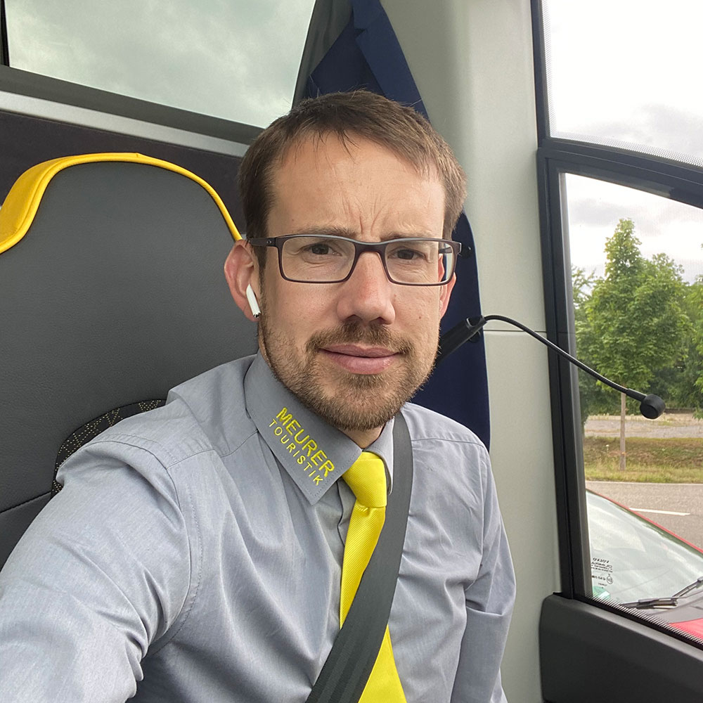 Sascha Meurer, owner of the bus operator Meurer Touristik