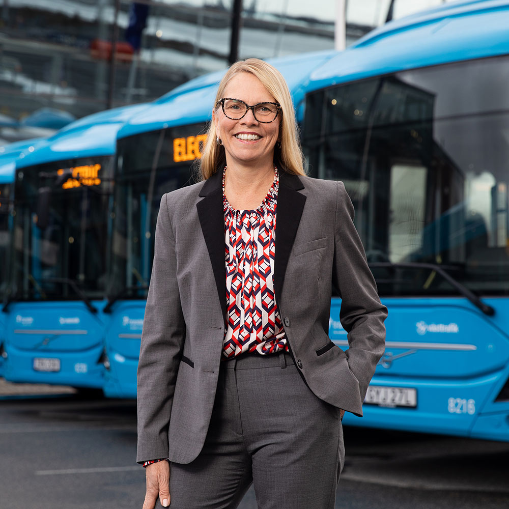 Marie Carlsson, Director of City Mobility Business Development på Volvo Bussar